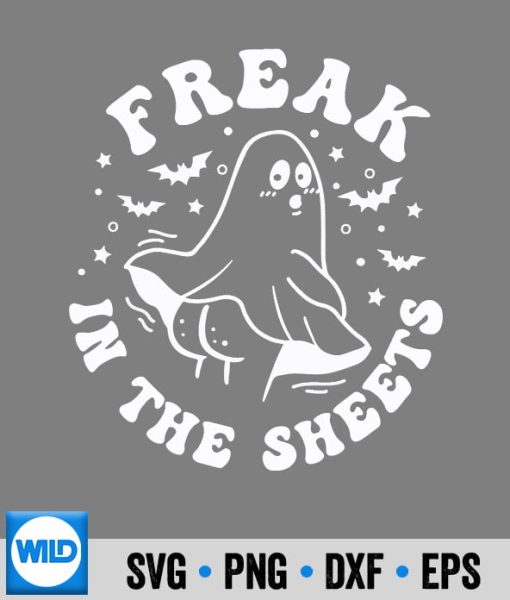 Halloween Free Svg Funny Spooky Freak In The Sheets Halloween Floral