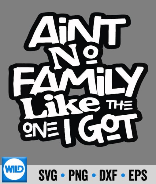 Ain't No Family Like The One I Got Family SVG, Family SVG Cut File ...