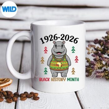19262026BlackHistoryMonthHippoCentennialAfricaMapmug