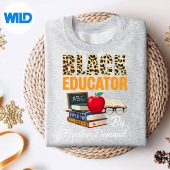 Alternative view of Black Educator Black History Month African American Teacher Cut File