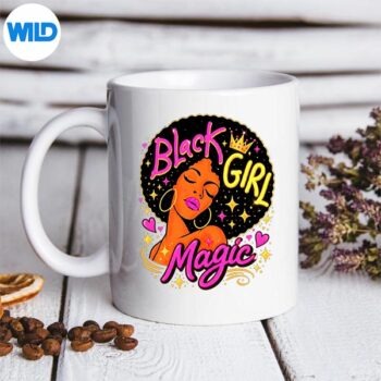 BlackGirlMagicAfroQueenMelaninEmpowermentmug