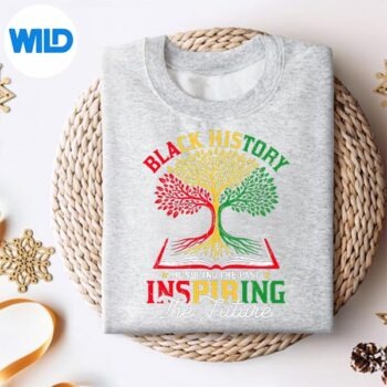 Alternative view of Black History Month Honoring Past Inspiring Future Love Cut File