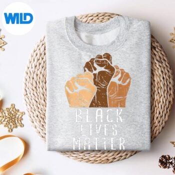 Alternative view of Black Lives Matter Blm Human Rights Black History Month Silhouette SVG PNG Cut File