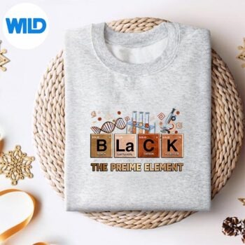 Alternative view of Black The Prime Element Black History Month Periodic Table SVG PNG Digital Design