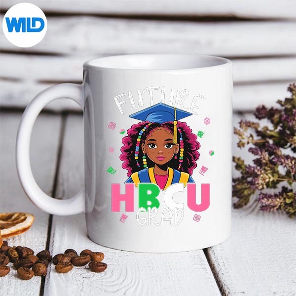 Future Hbcu Grad Black Girl Afro Black History Month SVG PNG Download 3 Future Hbcu Grad Black Girl Afro Black History Month SVG PNG Download - Image 3