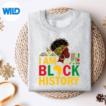GirlBlackHistoryMonthAfricanAmericanAfroGirlssweater