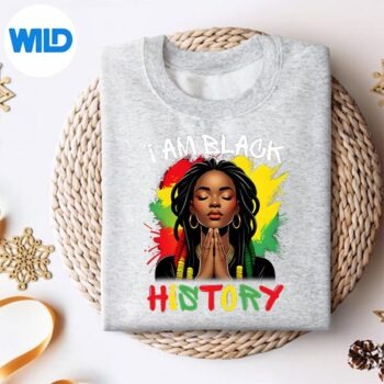 Alternative view of I Am Black History Girl Black History Month Juneteenth Cute PNG SVG for Cricut