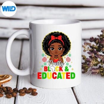 PrettyBlackAndEducatedBlackHistoryMonthAfroGirlsmug