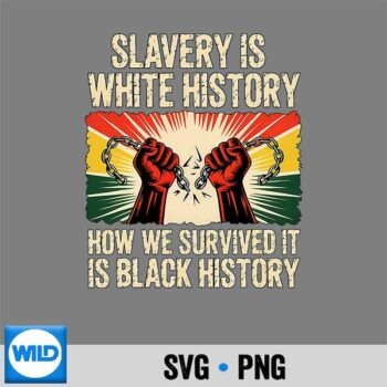 Slavery Is White History Black History Month Afro American Cut File