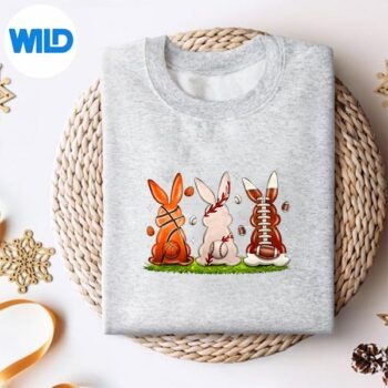 EasterBunnyBasketballBaseballFootballsweater