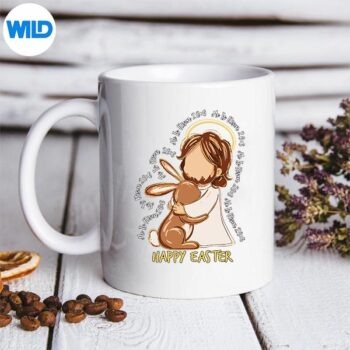 EasterCrossHeIsRisenJesusChristianmug