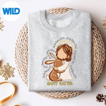 EasterCrossHeIsRisenJesusChristiansweater