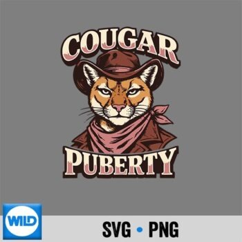 Funnyopause Perimenopause Gen X Cougar Puberty Vector Design PNG