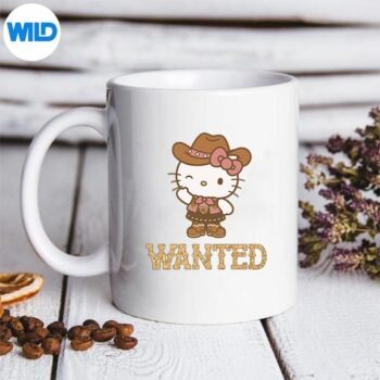 HelloKittyWantedWesternCuteCoquetteCowgirlmug