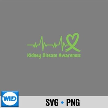 March Is National Ney Disease Awareness Month Green Month SVG PNG Download PNG