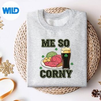 Alternative view of Me So Corny St Patricks Day Digital Download PNG