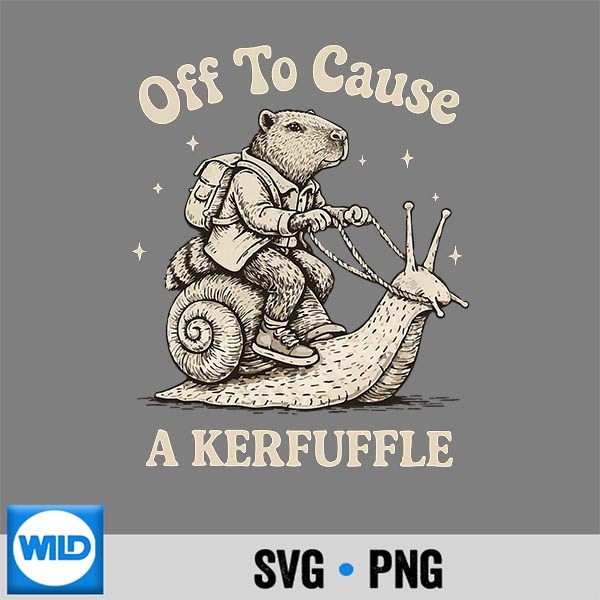 Off To Cause A Kerfuffle Wizard Whimsical Capybara Meme SVG PNG Download PNG 1 Off To Cause A Kerfuffle Wizard Whimsical Capybara Meme SVG PNG Download PNG