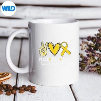 PeaceLoveCureEndometriosisAwarenessEndoSupportmug