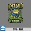 Pond Security Frog Officer Amphibian Lover SVG PNG Digital Design PNG 9 PondSecurityFrogOfficerAmphibianLover