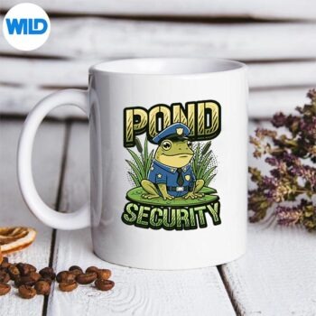 Pond Security Frog Officer Amphibian Lover SVG PNG Digital Design PNG 6 PondSecurityFrogOfficerAmphibianLovermug