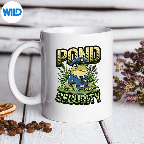 Pond Security Frog Officer Amphibian Lover SVG PNG Digital Design PNG 3 Pond Security Frog Officer Amphibian Lover SVG PNG Digital Design PNG - Image 3