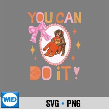 Punch Baby Monkey Cute Stuffed Animal Zoo Japan Inspiration Silhouette SVG PNG PNG