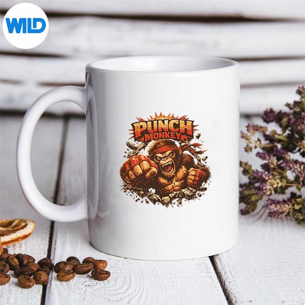 Punch Monkey Aggressive Monkey Fighter Vector Design PNG 3 Punch Monkey Aggressive Monkey Fighter Vector Design PNG - Image 3