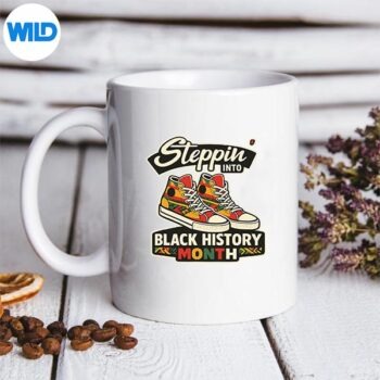 SteppingIntoBlackHistoryMonthBlackMelaninDiversitymug