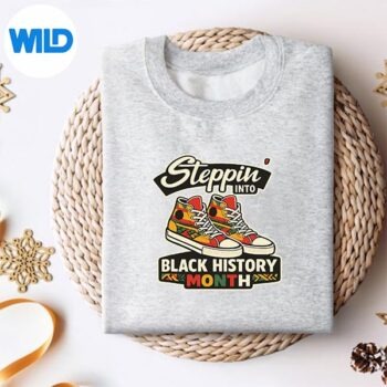 SteppingIntoBlackHistoryMonthBlackMelaninDiversitysweater