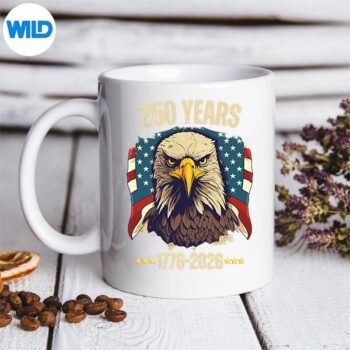 Vintage250Years4thOfJulyLibertyEagleAmericanPatriotmug