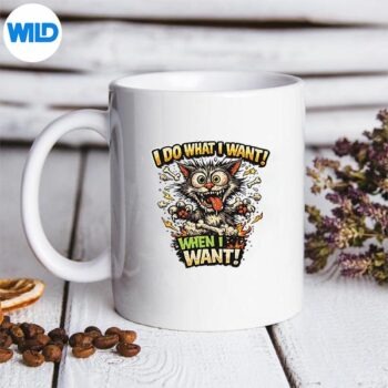 WildComicCatCrazyCartoonCatmug