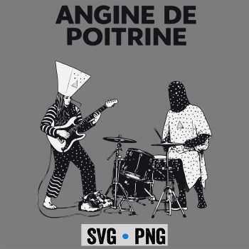 Classic Shop 67 Angine de Poitrine Band Vintage Music SVG PNG
