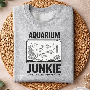 Alternative view of Aquarium Junkie Fish Keeper Coral Fish SVG PNG