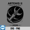 Artemis II 2026 Rocket Launch Space Mission Sketch Moon Exploration SVG PNG 7 ArtemisII2026RocketLaunchSpaceMissionSketchMoonExploration