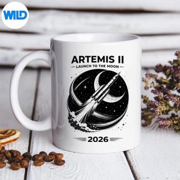 ArtemisII2026RocketLaunchSpaceMissionSketchMoonExplorationmug