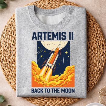 Alternative view of Artemis II Back to the Moon Rocket Launch Space SVG PNG
