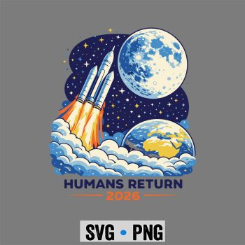 Classic Shop 31 Artemis II Moon Mission 2026 Humans Return SVG PNG