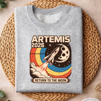 Alternative view of Artemis II Moon Mission 2026 Humans Return To The Moon SVG PNG