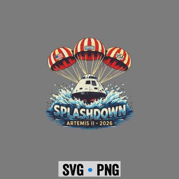 Artemis II Orion Moon Mission Splashdown SVG PNG