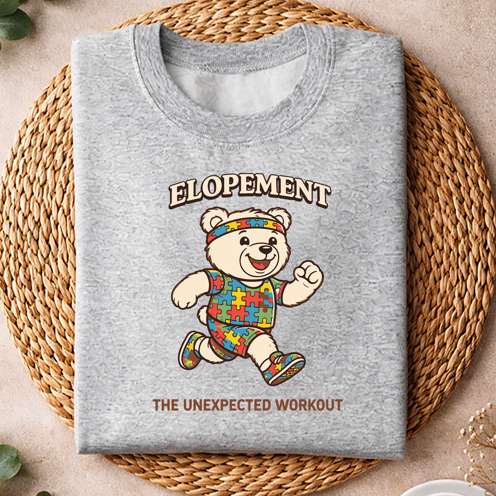 Autism Neurodiversity Bear Elopement The Unexpected Workout SVG PNG 2 Autism Neurodiversity Bear Elopement The Unexpected Workout SVG PNG - Image 2