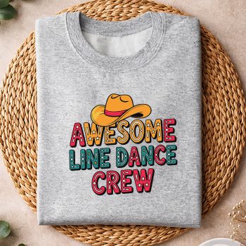 Alternative view of Awesome Line Dance Crew Western Cowboy Hat SVG PNG
