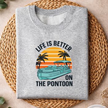 Alternative view of Best Pontoon Captain Boating Pontoon Boat SVG PNG