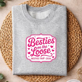 Alternative view of Besties on the Loose 2026 Shirt Friends Vacation SVG PNG