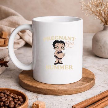 BettyBoopMomPregnantGirlSummerFunnyBabyAnnouncementmug