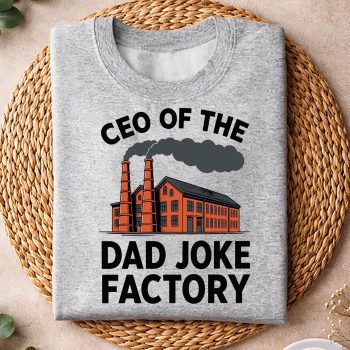 Alternative view of CEO of The Dad Joke Factory Mens Dad Jokes Father SVG PNG