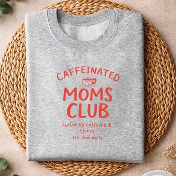 Alternative view of Caffeinated Moms Club Tired Mom SVG PNG