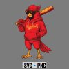 Cardinal Bird Baseball Retro SVG PNG 7 CardinalBirdBaseballRetro