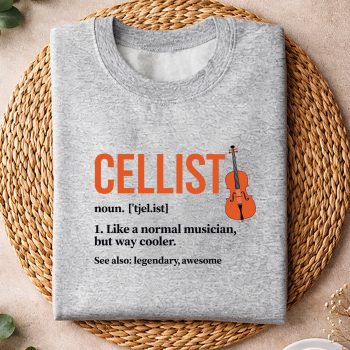Alternative view of Cellist Definition Cello Player Cello Lover SVG PNG