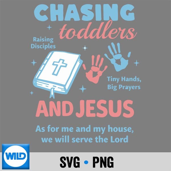Christian Mom Chasing Toddlers Jesus Mother's Day SVG PNG 1 Christian Mom Chasing Toddlers Jesus Mother's Day SVG PNG