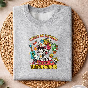 Alternative view of Cinco De Drinko Bitchachos Funny Mexican Drinking Party SVG PNG